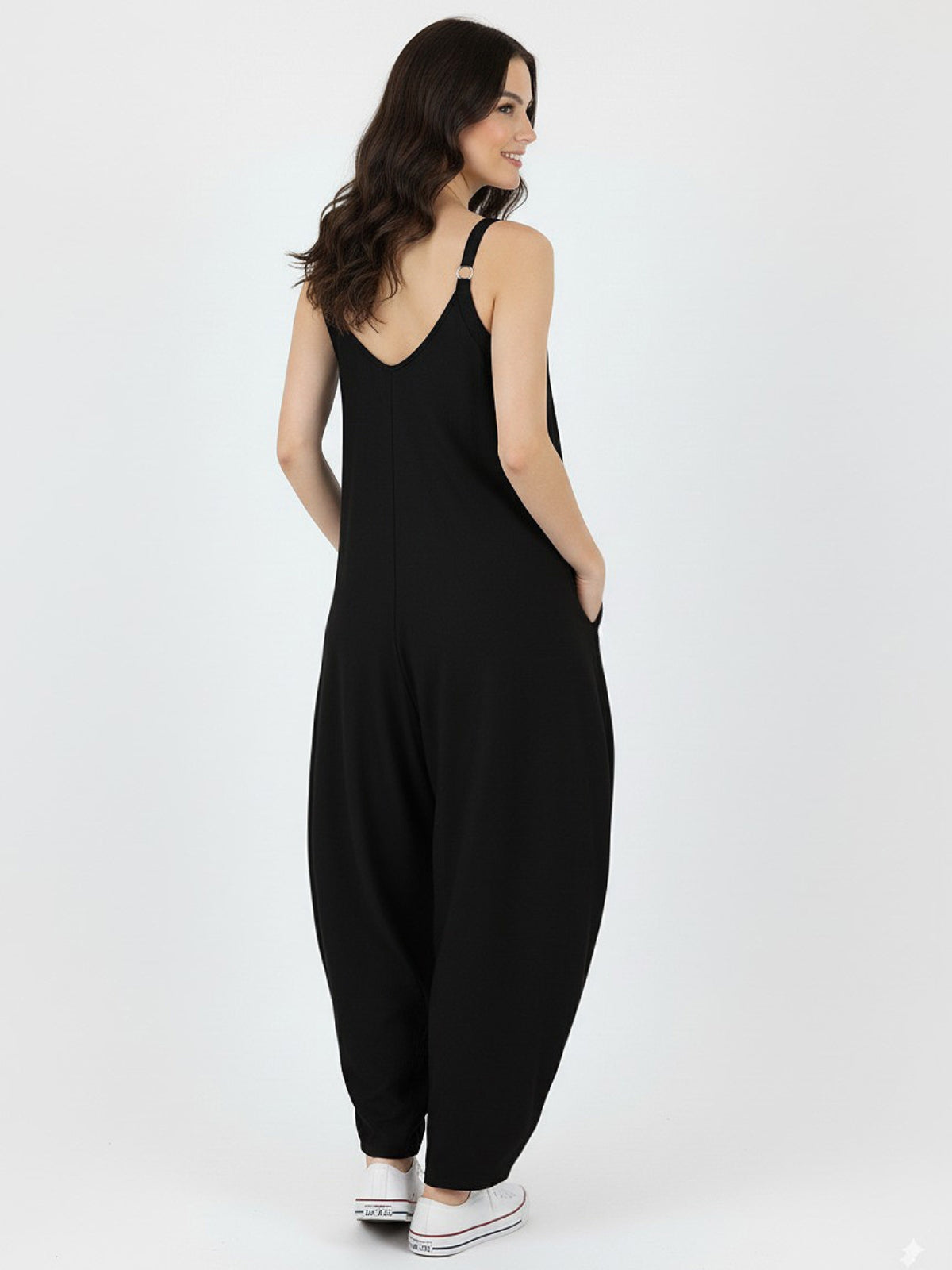 Enterito Perla Bolsillos Viscosa Satinada