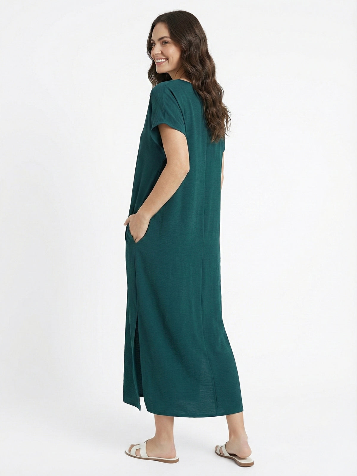 Vestido Bolsillos Chiara Viscosa Cey