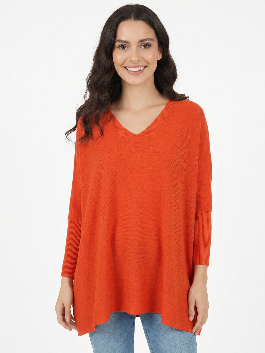 Sueter Poncho Extra Ancho Matilde Lanilla