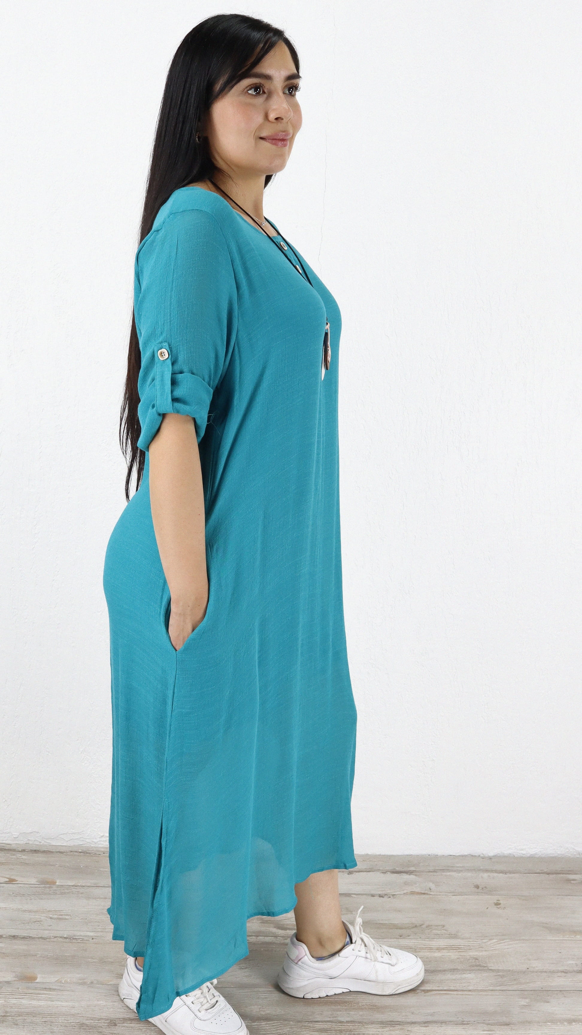 Vestido Giada Largo Doble Capa