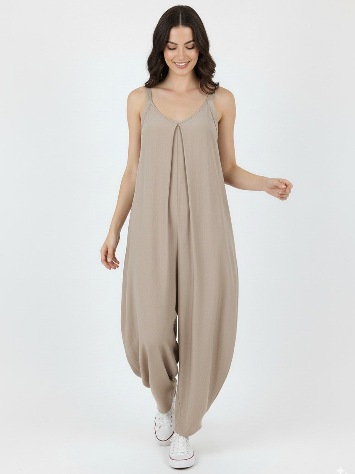 Enterito Perla Bolsillos Viscosa Satinada