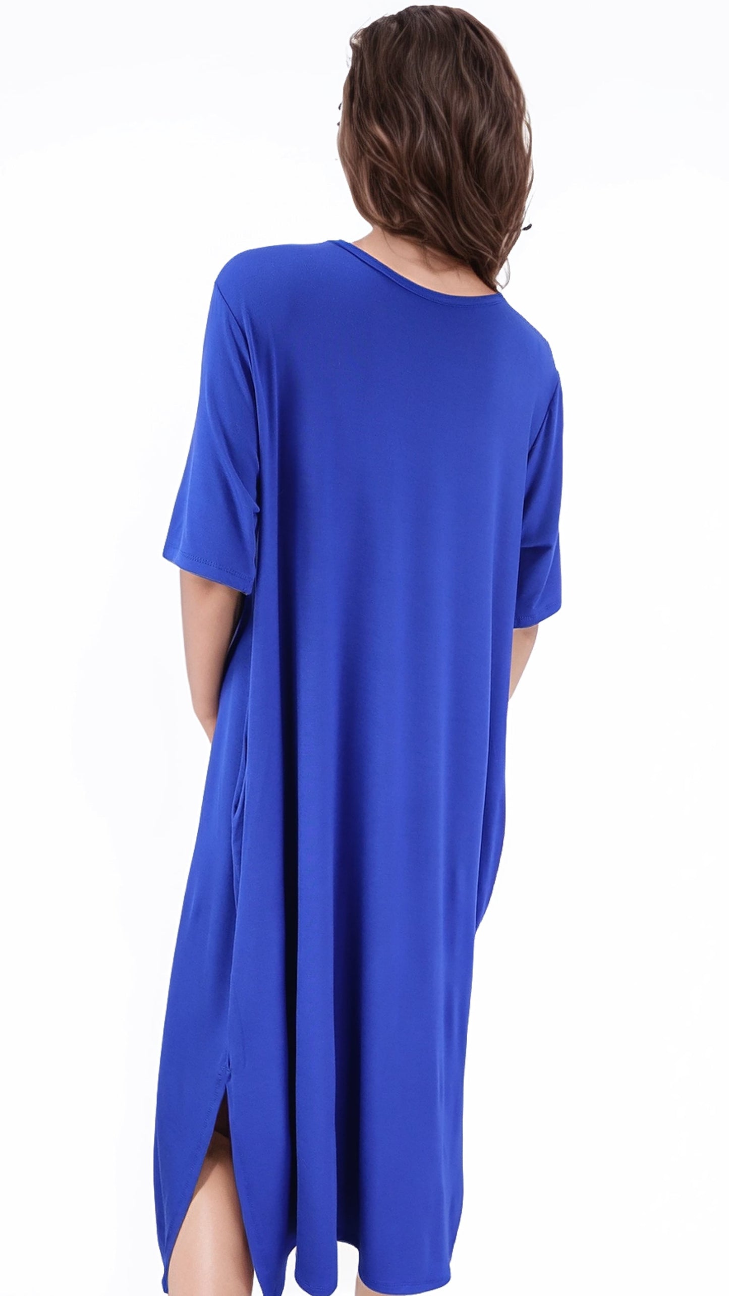 Vestido Ambra Bolsillos Manga Corta Algodón