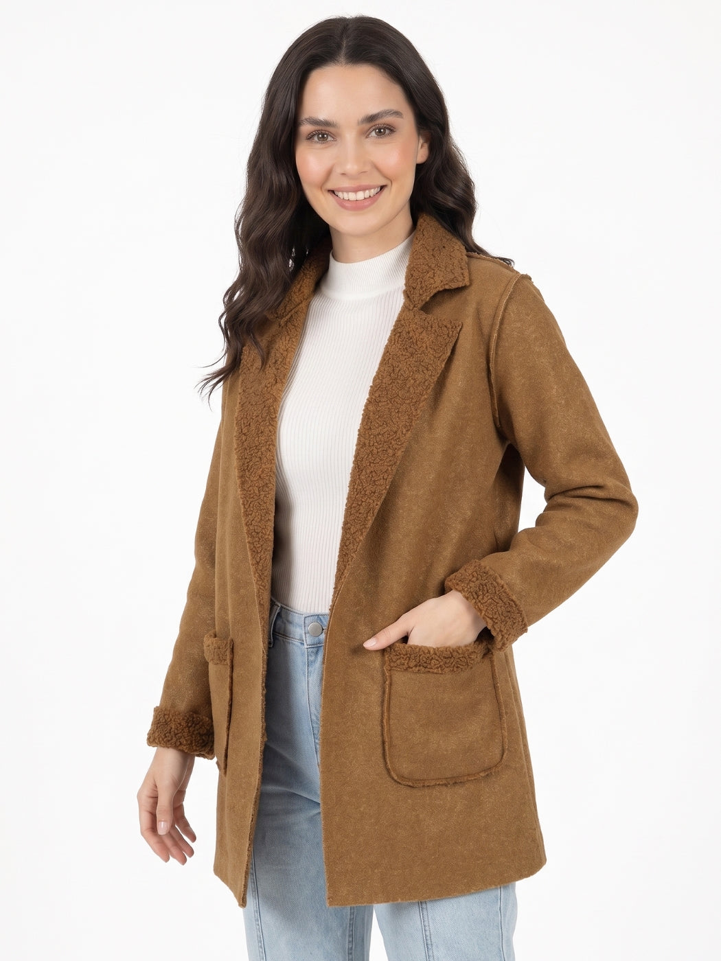 Tapado Sofia Mangas Lanilla Boucle