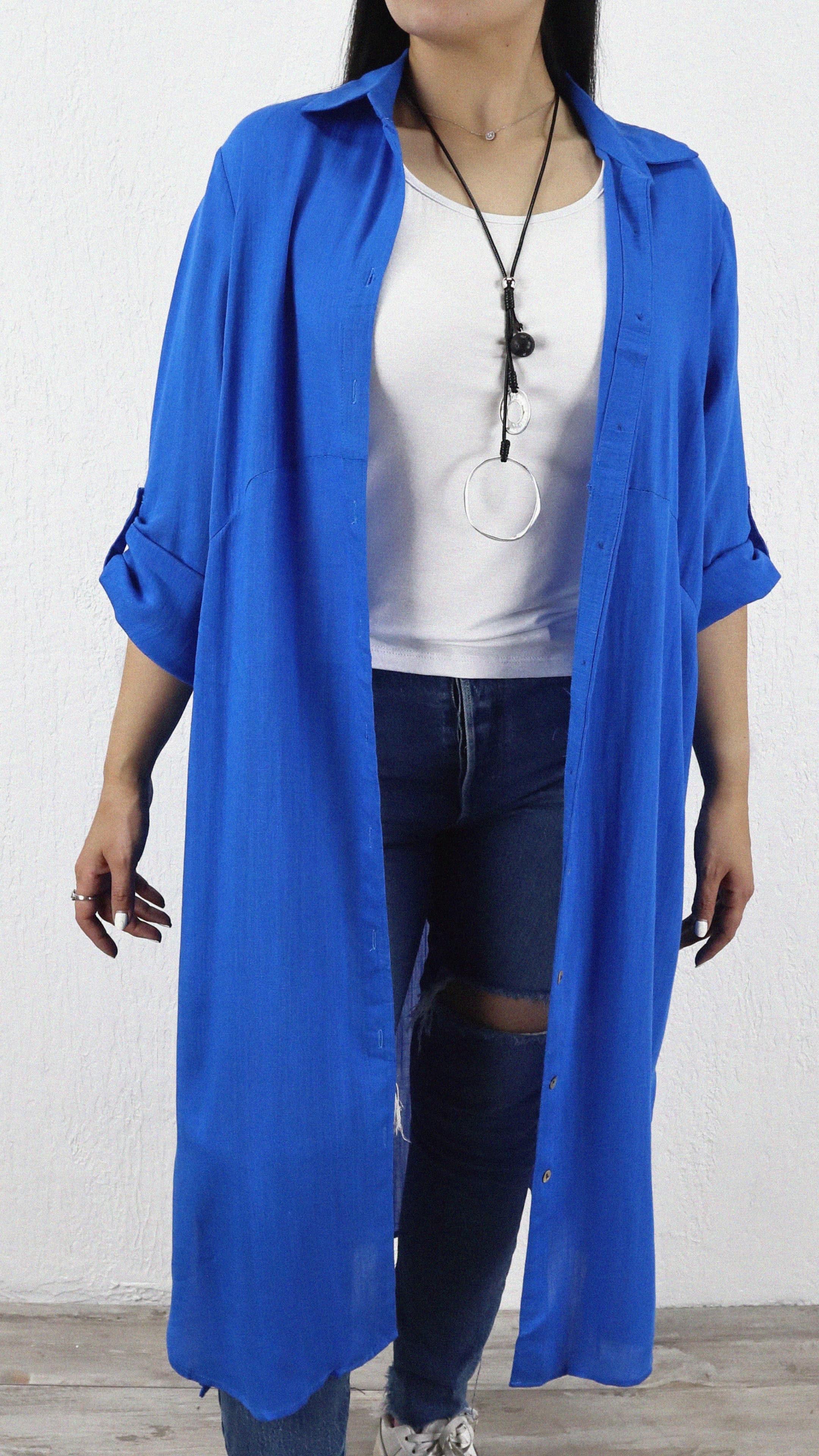 Bluson Largo Bolsillo Zoe Lino