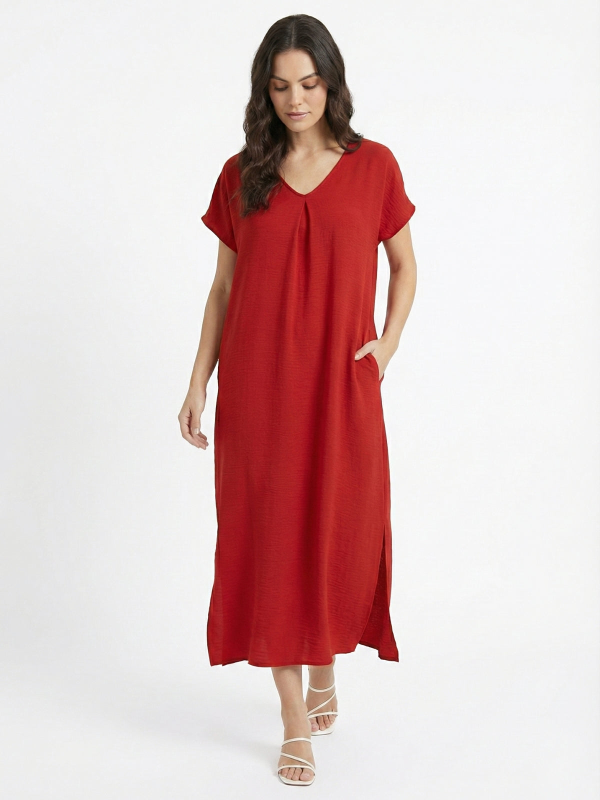 Vestido Bolsillos Chiara Viscosa Cey