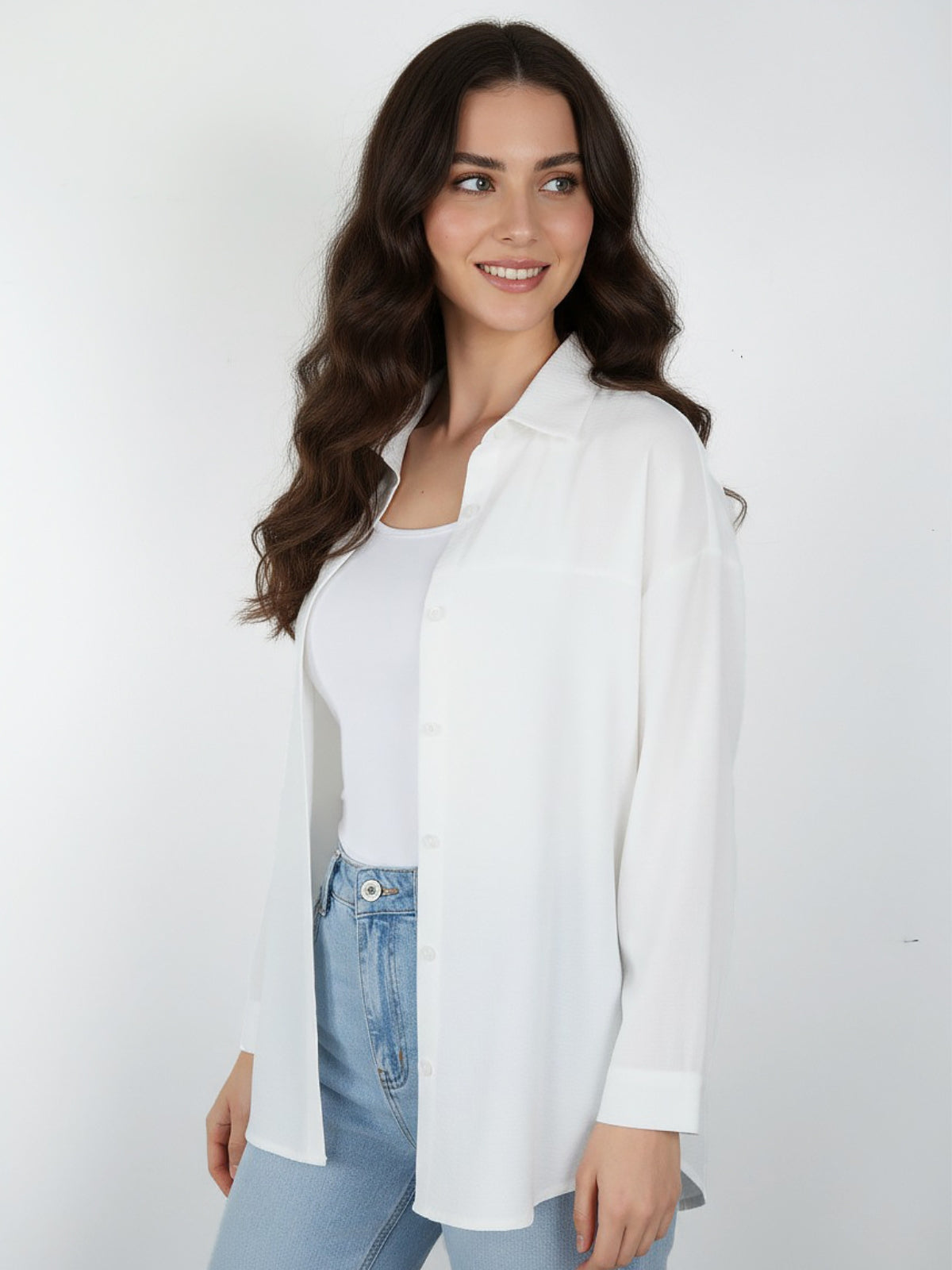 Blusa Noe Botón Viscosa Cey