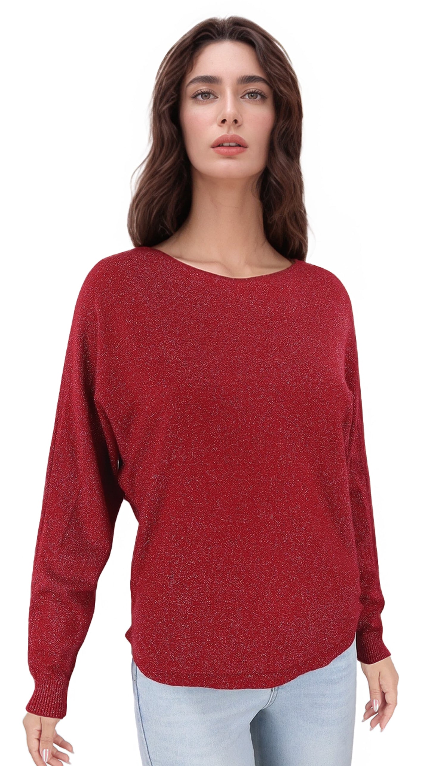 Polera Pia Murcielago Lanilla Brillos