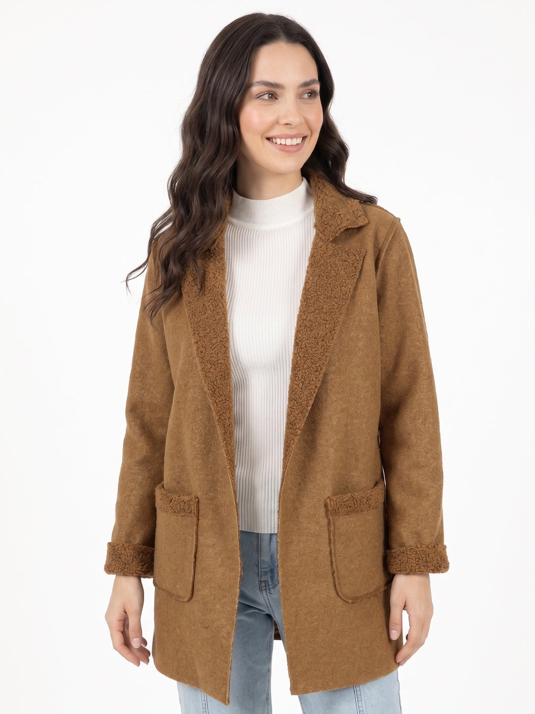 Tapado Sofia Mangas Lanilla Boucle