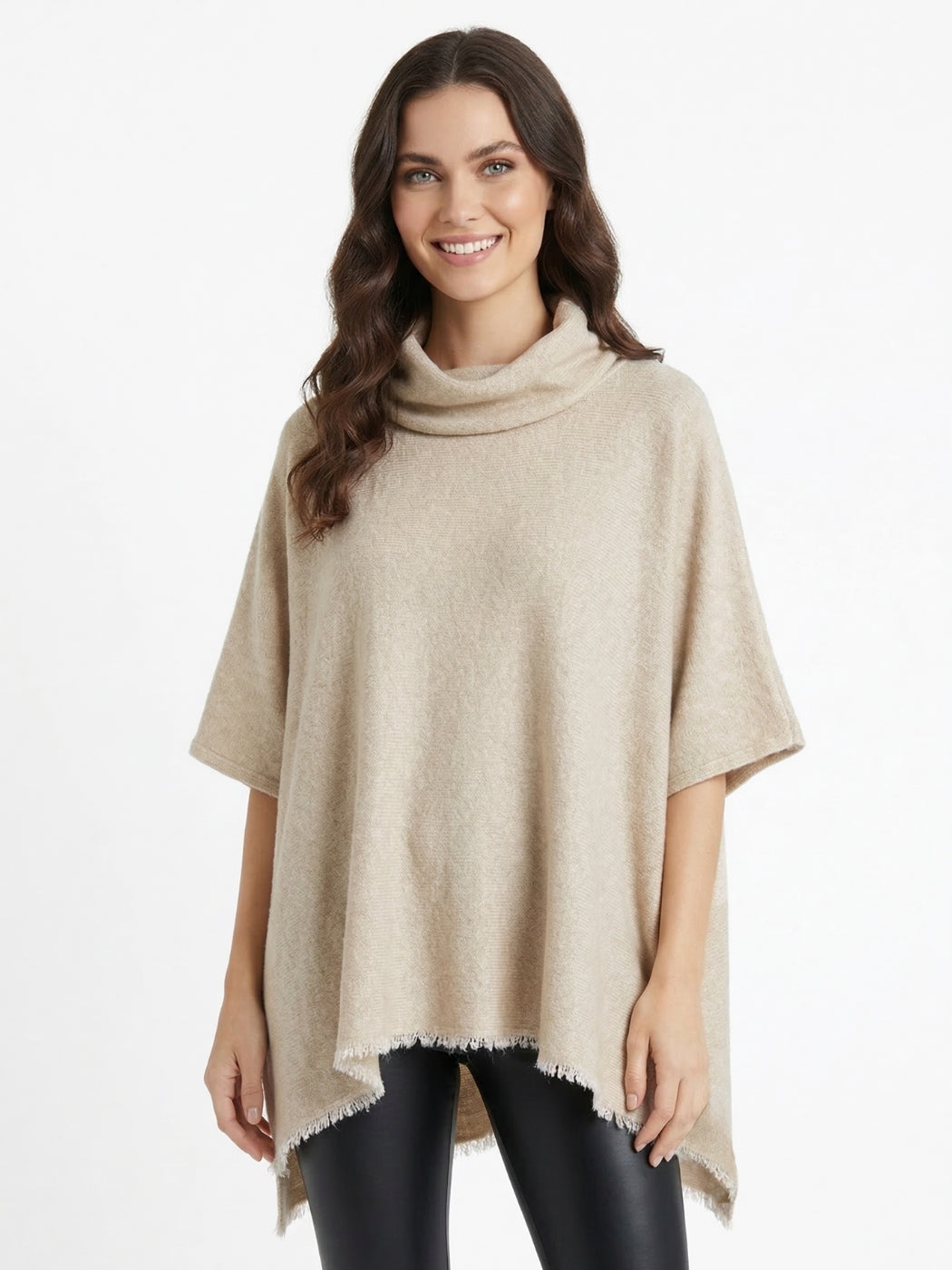 Sueter Poncho Extra Ancho Fay Lanilla