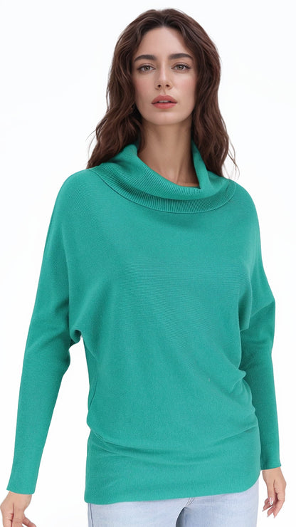 Polera Pia Murcielago Cuello Lanilla Elasticada