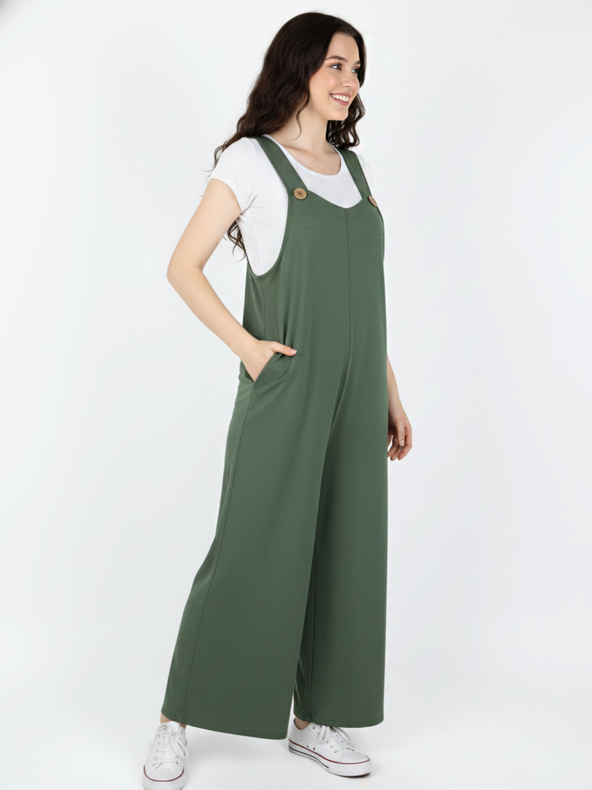 Jardinera Caeli Bolsillos Algodón