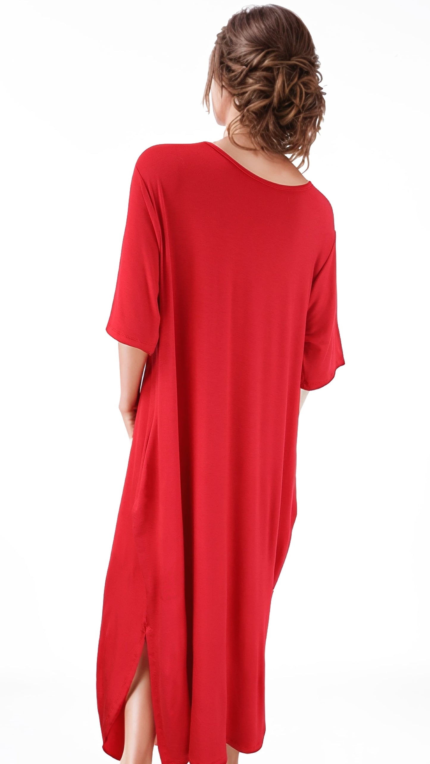 Vestido Ambra Bolsillos Manga Corta Algodón