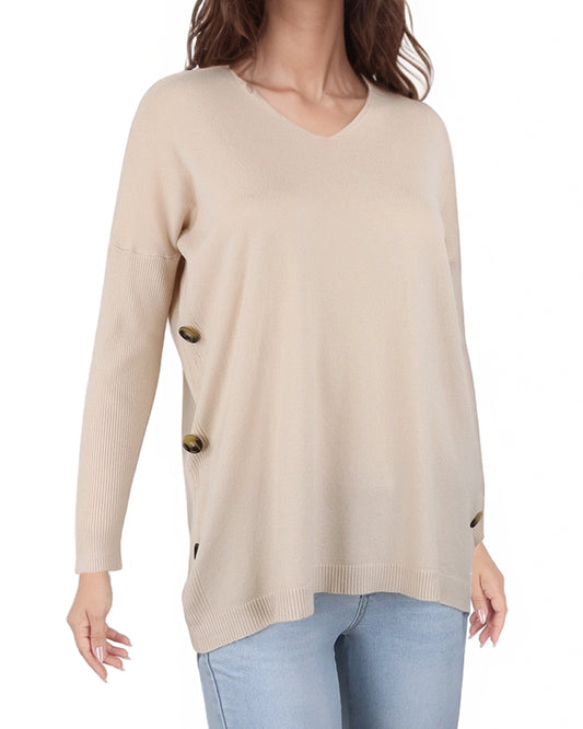 Polera Gia Bolsillo Lurex Algodón